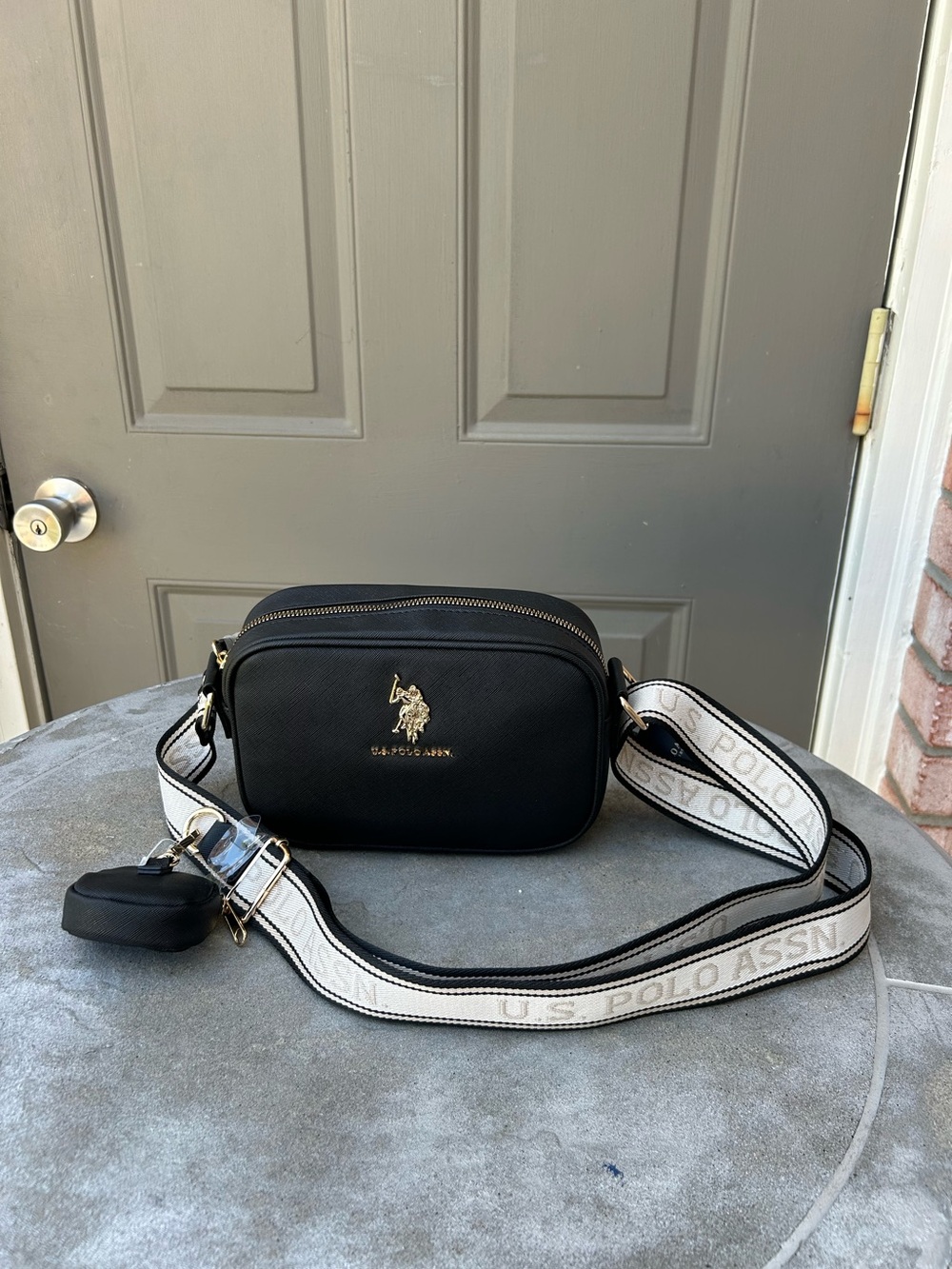 U.S. Polo Assn Black Signature Crossbody